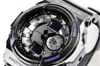 Casio G Shock Metallic Black 3 D Design Digital Mens Sport Watch
