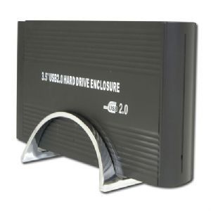 New ECS U35K 3 5 in IDE PATA HDD Hard Drive Enclosure Black