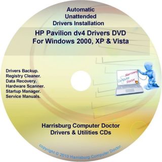 HP Pavilion DV4 Driver Recovery Disc CD DVD