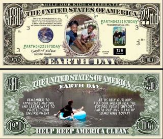 Our Earth Day Dollar Bill 500 Bills