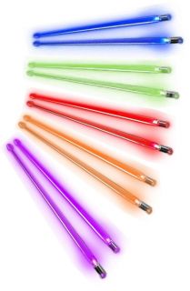 Electric Glow Drum Sticks Lights Up Hitting Drums New