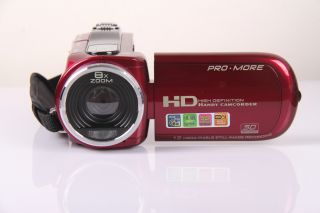  MP 8 x Zoom 2 7 TFT HD Digital Video Camcorder Camera DV Red