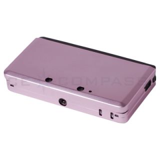 Pink Aluminium Hard Shell Case Skin Cover for Nintendo 3DS XL Ll