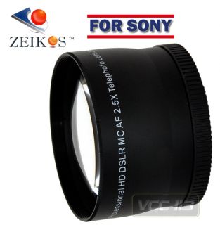  58mm HD 2.5x Telephoto Lens for Sony DSC F828 DSC H2 DSC H5 VCL DH1758