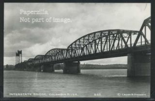  50s Interstate Bridge Over Columbia River by Cross Dimmitt