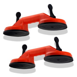 Pair Dual Rubber Suction Cup Handles Dent Pullers