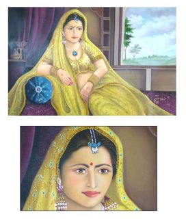 by medium oil paintings view by subject people portrait p indian