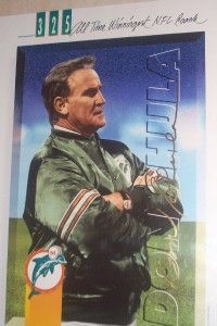 1993 Don Shula Miami Dolphins 325 Winningest NFL Coach