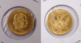 1915 Austria 1 Ducat Gold 0.1106 AGW Coin Brilliant Uncirculated