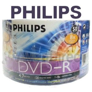 200 New Philips 8x Silver Logo DVD R DVDR Tape Wrap Fast USPS Priority