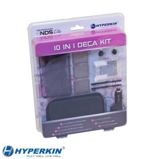 New DS Lite 10 in 1 Deca Starter Kit Pack Accessory Bundle by Hyperkin