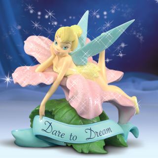 Tinker Bell Fairy Figurine Disney Dare to Dream Pixie Dust Wishes