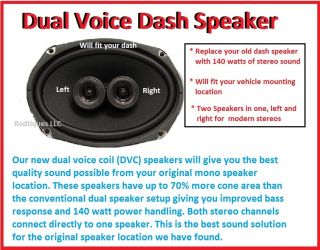 Dash Replacement Speaker For Stereo Radio Dual Voice Speaker 3001