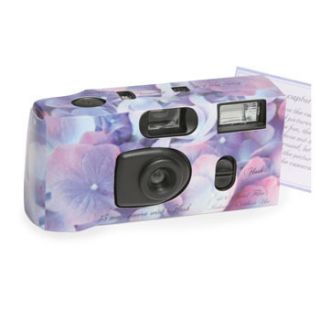 10 Hydrangea Lavender Disposable Wedding Camera Favor