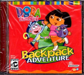 Dora The Explorer Backpack Adventure (Ages 3+) CD ROM Win/Mac   NEW in