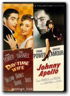 Day Time Wife Johnny Apollo DVD New Tyrone Power Dorothy Lamour Linda