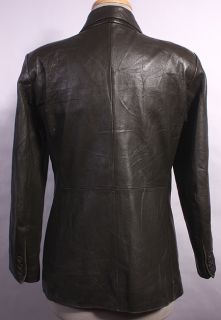 Womens Preston York Soft Leather Jacket Blazer Sz PS