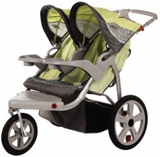 Instep Safari Swivel Double Baby Jogging Stroller AR280