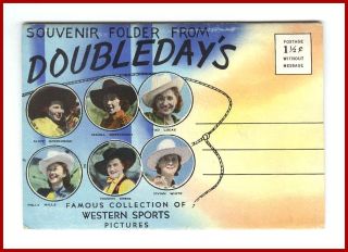 souvenir folder from ralph r doubleday s western sports pictures