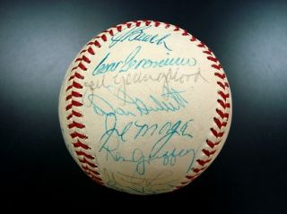 Near Mint 1976 Cincinnati Reds Team Signed Baseball World Champs