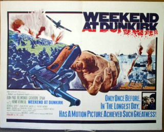 1965 Weekend at Dunkirk Orig Half Sheet Movie Poster
