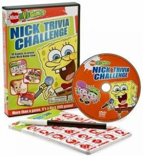 Nick Trivia Challenge DVD Games Cartton Clips 500 Questions
