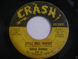 Jimmy Dobbins Little Miss Perfect Original 1960s 45rpm