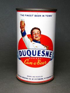 Duquesne Flat Top Beer Can 57 10 Duquesne Brewing Co of Pittsburgh PA
