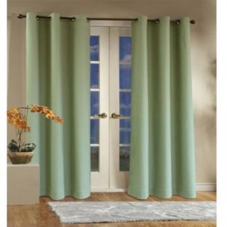 New Thermal Insulated Grommet Top Drapes 80X84 Sage Green FREE