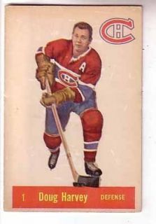  1957 58 Parkhurst 1 Doug Harvey Canadiens EX