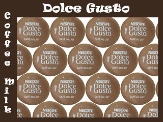 24 x Coffee with Milk Dolce Gusto Nescafe Cafe au lait Capsule