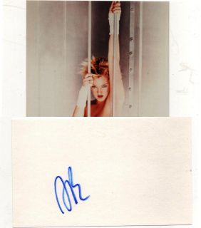 RARE Drew Barrymore – Authentic Personally Signed Index Card C Early