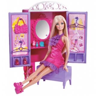 Barbie Closet Playset and Doll Mattel