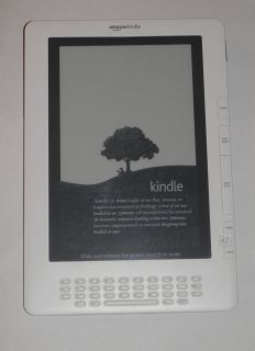  Kindle DX 4GB 3G 9 7in White eReader Model D00611