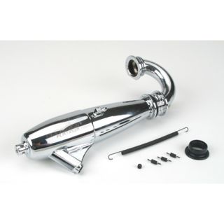 Dynamite 1 8 086 Hi Speed Polished Inline Exhaust Pipe DYNP5004