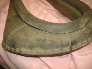 Antique Leather Horse Harness Draft Hames Collar Mirror