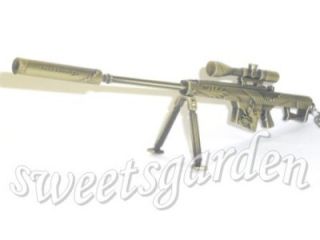 Barrett M82A1 Sniper Rifle Dragon Design Shoulder Stock Metal Model