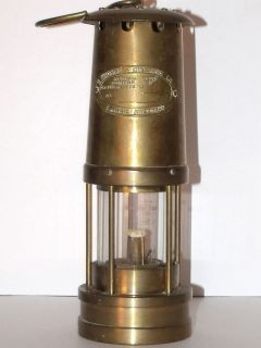 THOMAS & WILLIAMS LTD. ABERDARE Brass Miners Lamp 10