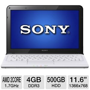 sony 11 6 amd dual core 500gb hdd laptop note the condition of this