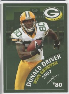Donald Driver 2007 Police Green Bay Packers