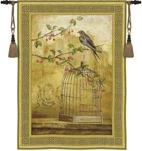 Bird Branch Birdcage Tapestry Large New Wall Hanging