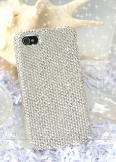 Luxmo iPhone 4S 4 Platinum Collection Endless Sparkles Series Silver