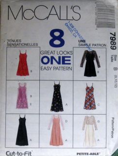  Slip Dress Dress Pattern 8 Great Looks One Easy Pattern 8 10 12