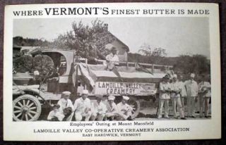 East Hardwick Vermont Lamoille Valley Creamery Employee Outing Circa