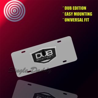 License Plate 3D Black Chrome Dub Edition Dub 041