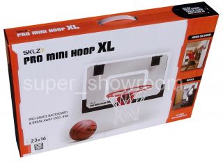 New Pro Hoop Mini Indoor 23x16 Backboard Wall Mount Basketball Game