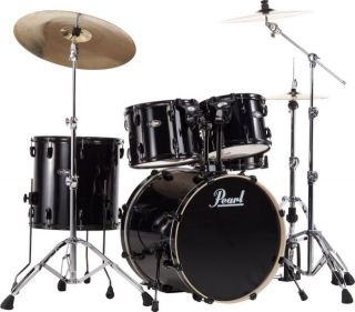 Pearl VB Vision Birch Drum Set Jet Black Standard 12 13 16 5 Piece