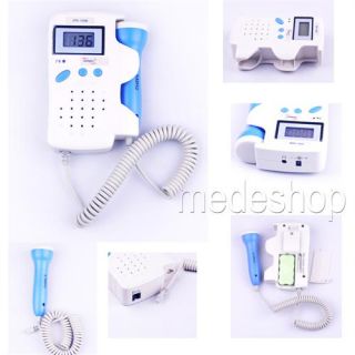 CE FDA Fetal Doppler Baby Heart Monitor Rechargeable Battery and Free