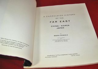 Correlated History of The Far East China Korea Japan by Maria