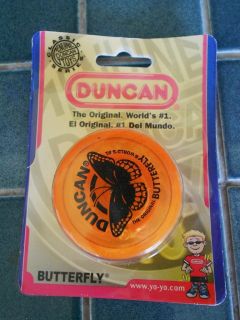 Duncan Yo Yo Mint in Unopen Package Butterfly Orange Toy